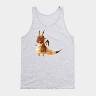 Kawaii Ice Cream Dragon - Without Background Tank Top